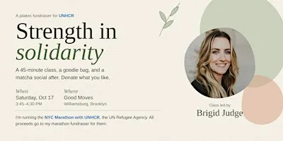 Strength in Solidarity: Pilates Fundraiser for UNHCR