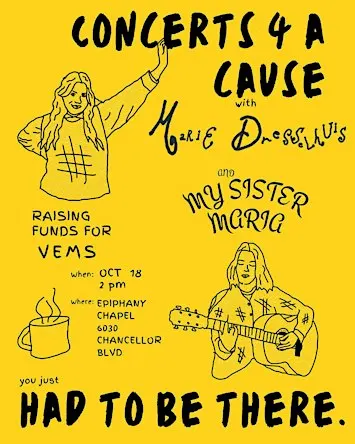 Concert for a Cause, with Marie Dresselhuis and My Sister Maria