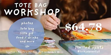PAINT YOUR OWN TOTE BAG (workshop)