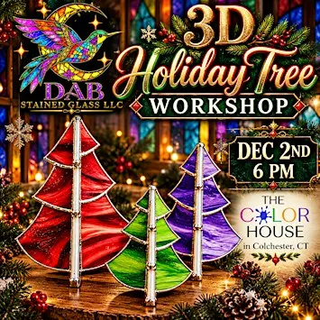 Stained Glass Holiday 3D Tree Solder Only Workshop @ The Color House