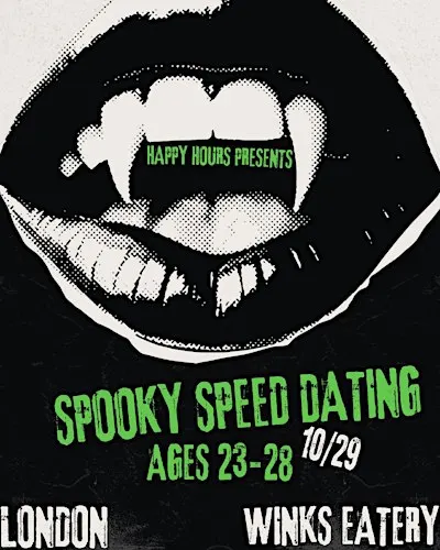 Spooky Speed Dating Ages 23-28@Winks Eatery (London)