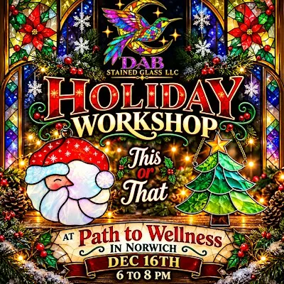 Stained Glass Holiday Solder Only Workshop at Path 2 Self Wellness