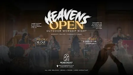 Heavens Open Outdoor Worship Night
