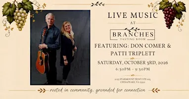 Don Comer & Patti Triplett - Live Branches Tasting Room