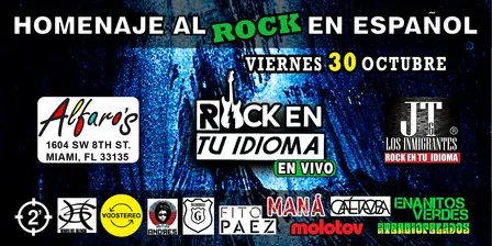 Una Noche de ROCK EN TU IDIOMA en Calle Ocho
