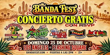 FREE EVENT! Banda Limon, Banda Maguey, Banda Vallarta Show y Mas! GRATIS!