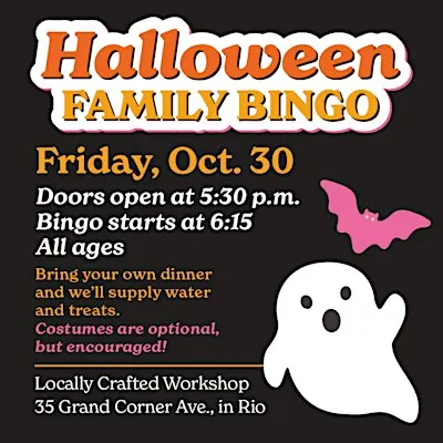 Halloween Family Bingo Night in Montgomery County, Md.