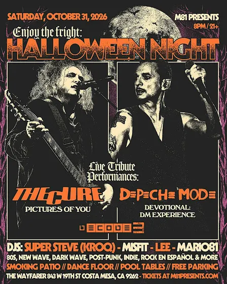 ENJOY THE FRIGHT HALLOWEEN NIGHT - TRIBUTES DEPECHE MODE & CURE COSTA MESA