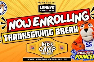 NOV. 23, 24  |  Memphis Wrestling Kid's Camp