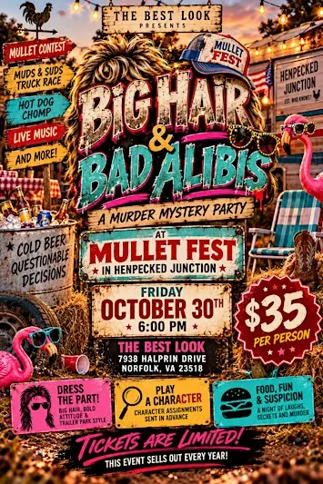 Big Hair & Bad Alibis: A Murder Mystery Party