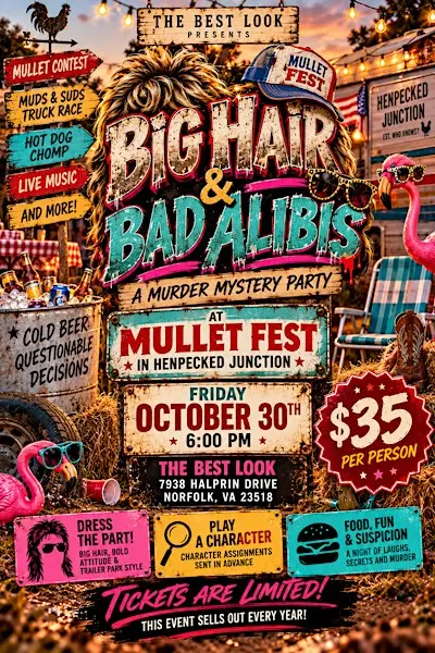 Big Hair & Bad Alibis: A Murder Mystery Party