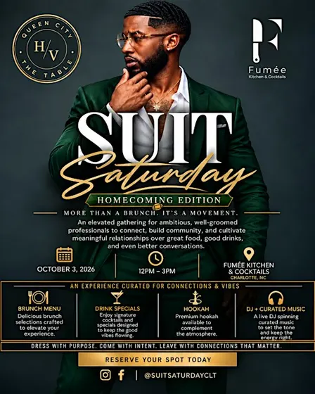 Suit Saturday - UNCC Weekend Homecoming Edition - Social Brunch