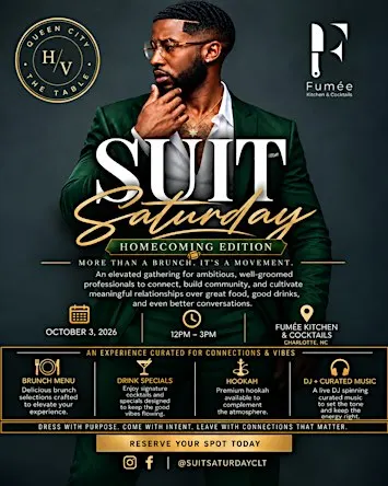 Suit Saturday - UNCC Weekend Homecoming Edition - Social Brunch