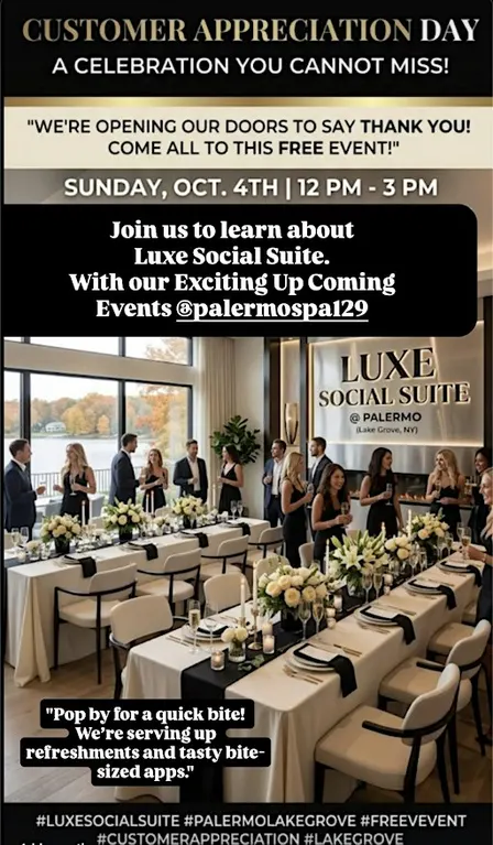 Customer Appreciation Day: The Luxe Social Suite Experience
