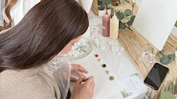 Atelier art texturé sur toile (peinture)