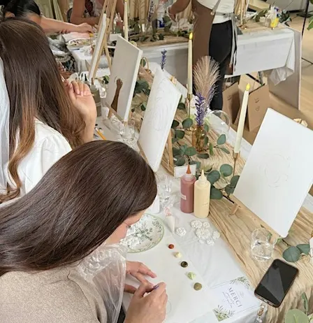 Atelier art texturé sur toile (peinture)