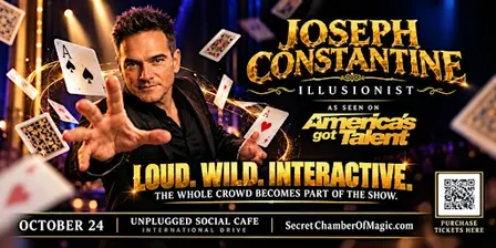 illusionist Joseph Constantine Magic Live, Loud, Wild, Mind-Blowing