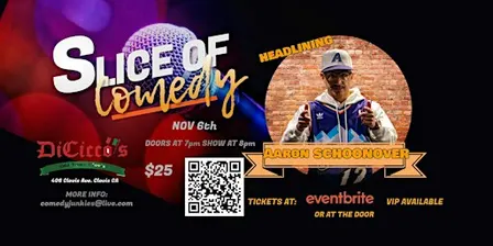 Slice of Comedy Headlining Aaron Schoonover