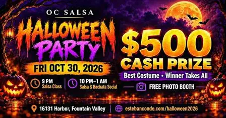Halloween Salsa Party Class & Dancing  + $500 Costume Contest