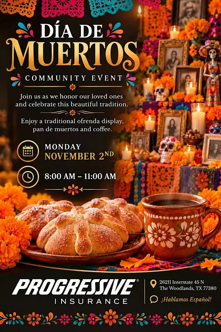 Day of the Dead with Cafe and Pan de Muerto