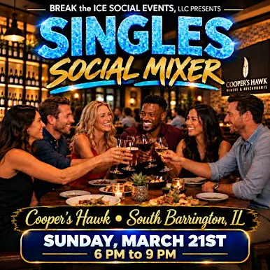 Singles Social Mixer South Barrington, IL Cooper's Hawk