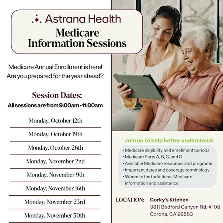 Medicare Information Sessions - Corona