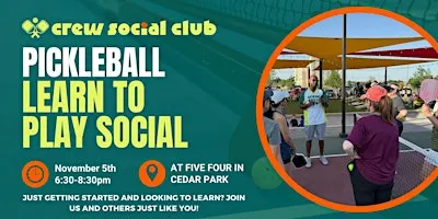 Pickleball Learn to Play Social