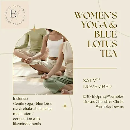 Women's Yoga & Blue Lotus Tea