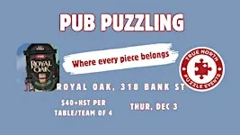 Pub Puzzling, Royal Oak, Bank St - Dec 3, 2026