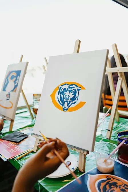 Chicago Bears Themed Sip and Paint