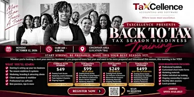 Start Your Tax Business: Tax Preparer & Business Readiness Training