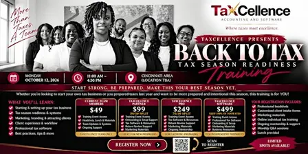 Start Your Tax Business: Tax Preparer & Business Readiness Training