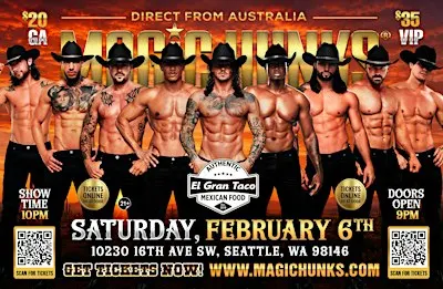MAGIC HUNKS LIVE TAKEOVER SEATTLE,WA!