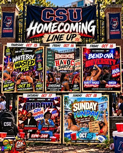 COLUMBUS STATE HOMECOMING LINE UP