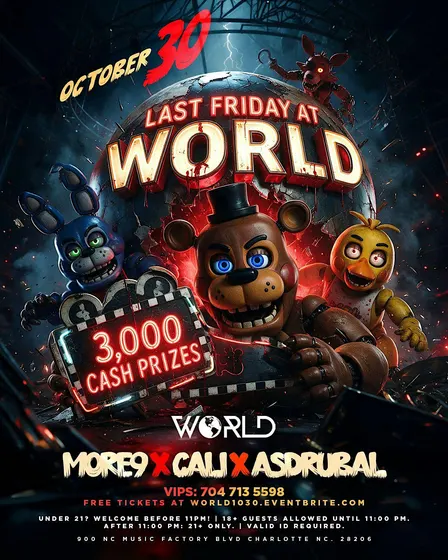 WORLD Friday  | 18+ | patio | HALLOWEEN EDITION