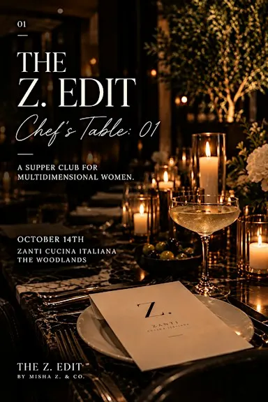 The Z. Edit Chef Tables - Women's Supper Club
