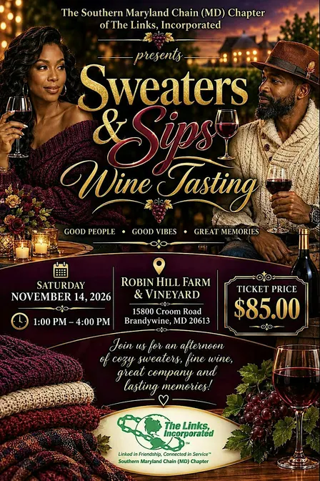 Southern Maryland Chain Chapter Presents: Sweater & Sips Wine Tasting