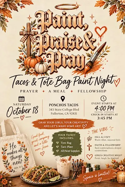 Tacos & Tote Bag Paint Night: Women Only