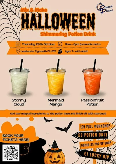 Halloween Potion‑Making & Craft Workshop (Ages 7+)