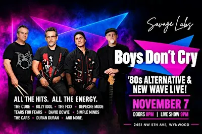 Boys Don’t Cry – ’80s Alternative & New Wave Live