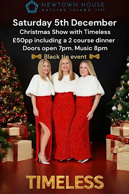 Black Tie Event - Dinner and Christmas Live show with TIMELESS.