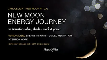 Candlelight New Moon Ritual on transformation, shadow work & power