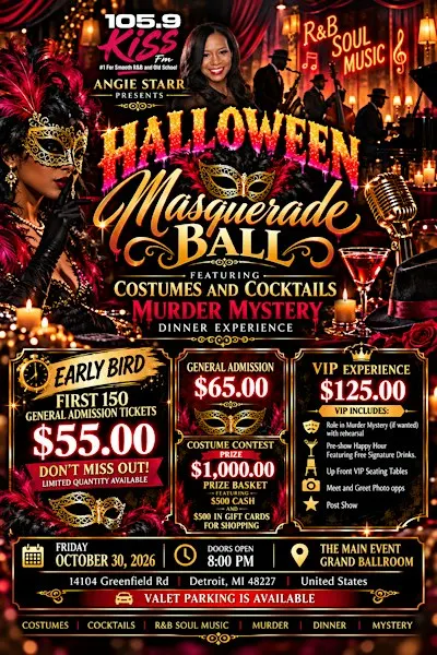 Halloween Masquerade Ball: Costumes and Cocktails Murder Mystery Dinner Exp