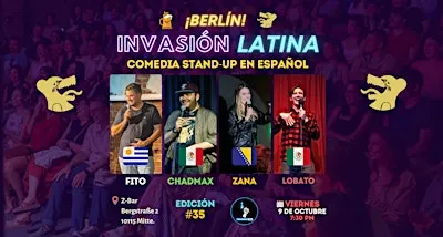 Invasión Latina  Berlín #35 - Comedia stand-up en español en Mitte