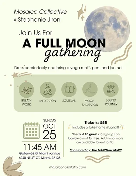 Mosaico Collective x Stephanie Jiron: A Full Moon Gathering