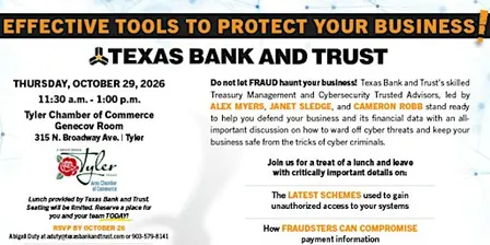 Effective Tools to Protect Your Business by Texas Bank and Trust