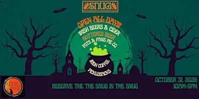 Snug of Irvington Halloween Festival SNUG Rentals for 2026!