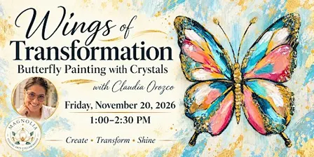 Wings of Transformation: Butterfly Painting with Crystals