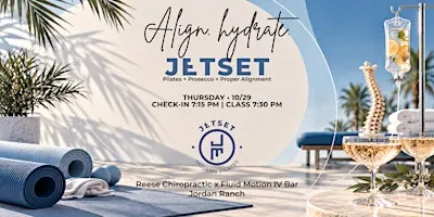 ALIGN. HYDRATE. JETSET. ✈️ Pilates, Prosecco + Wellness