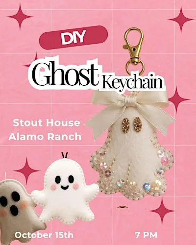 DIY Ghost keychains - Oct 15th Stout House Alamo Ranch
